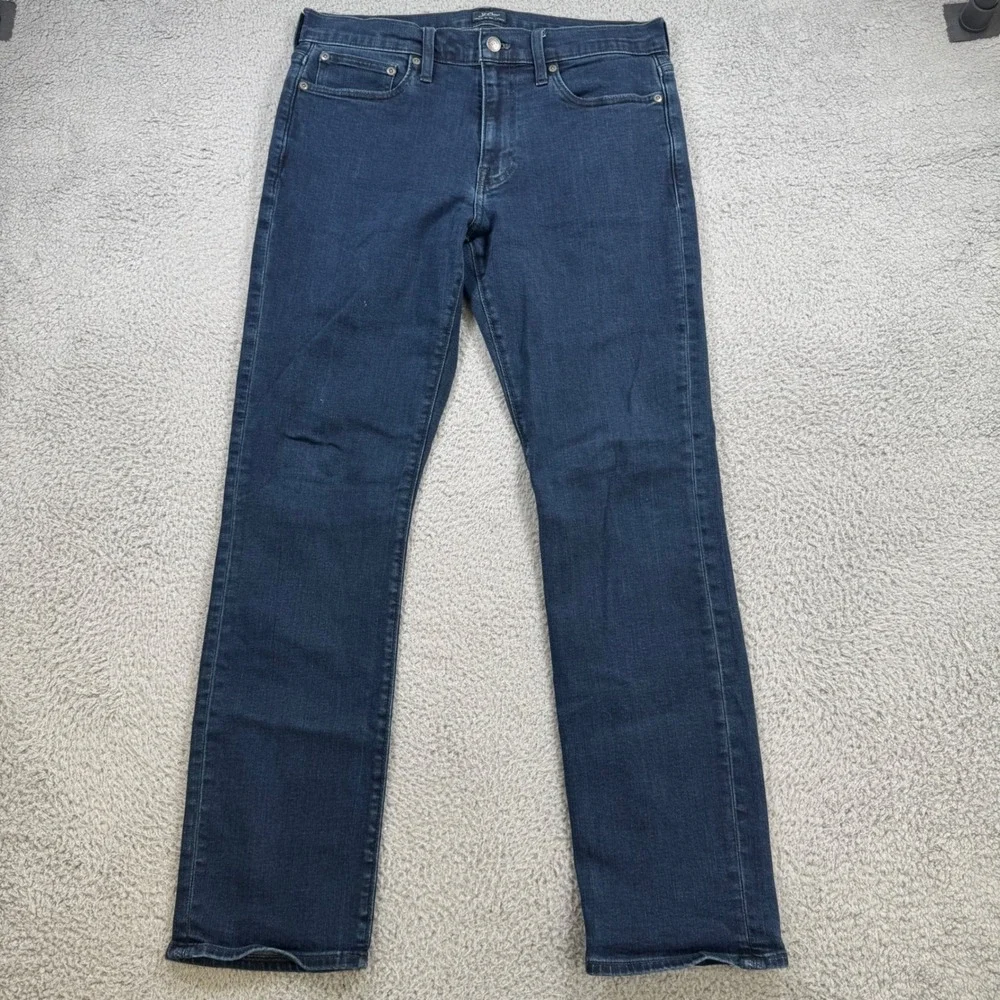 J.Crew 770 Straight Fit Jeans Mens 31x30 Dark Wash‎ Blue Stretch Denim
